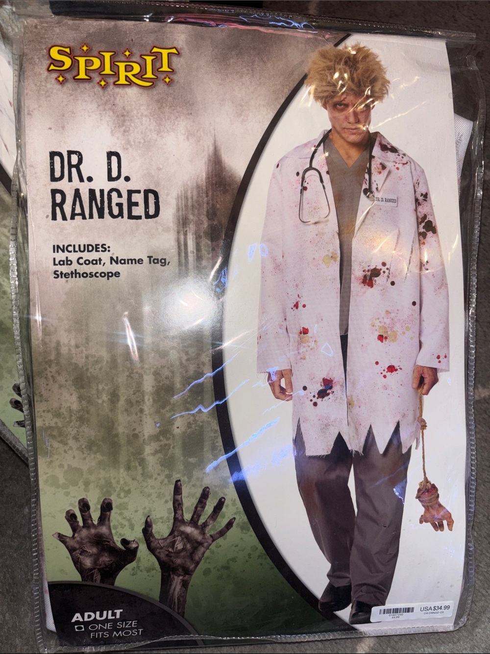 Spirit Bloody White Lab Coat Doctor Costume
